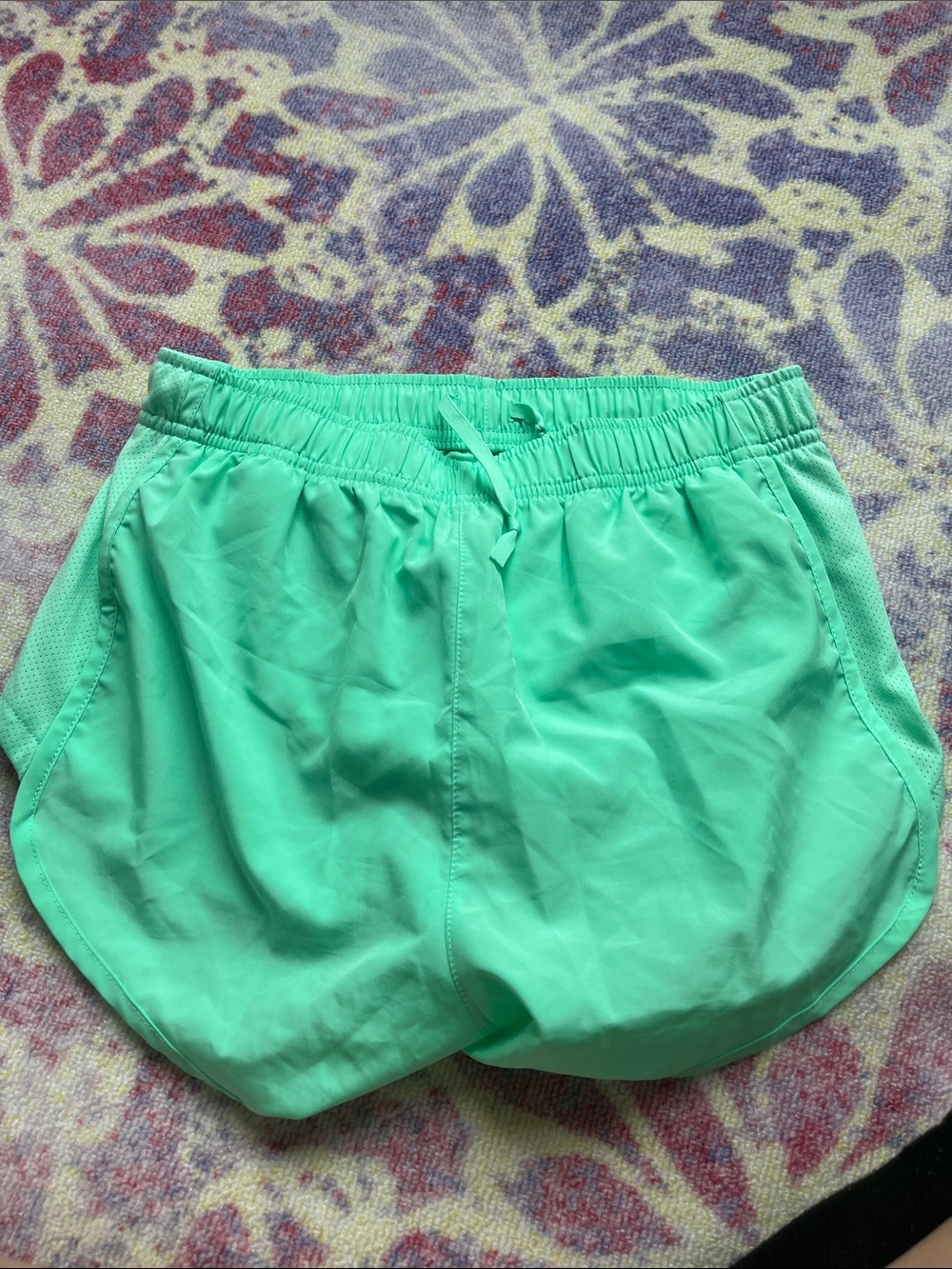 Nike Women's bright Mint Green Running Shorts with Reflective Swoosh - Picture 5 of 5